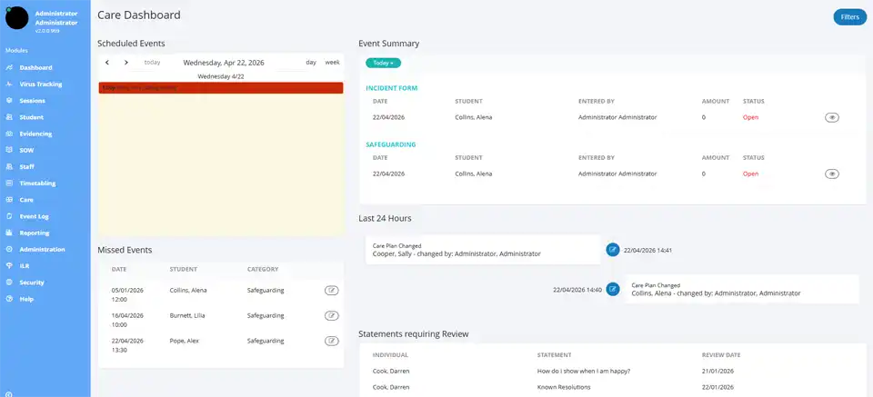 Care Plan Dashboard