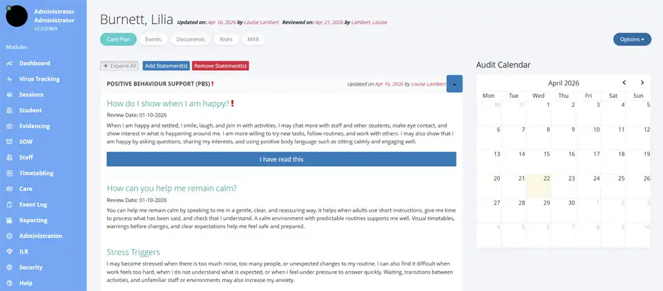 Care Plan Detailed